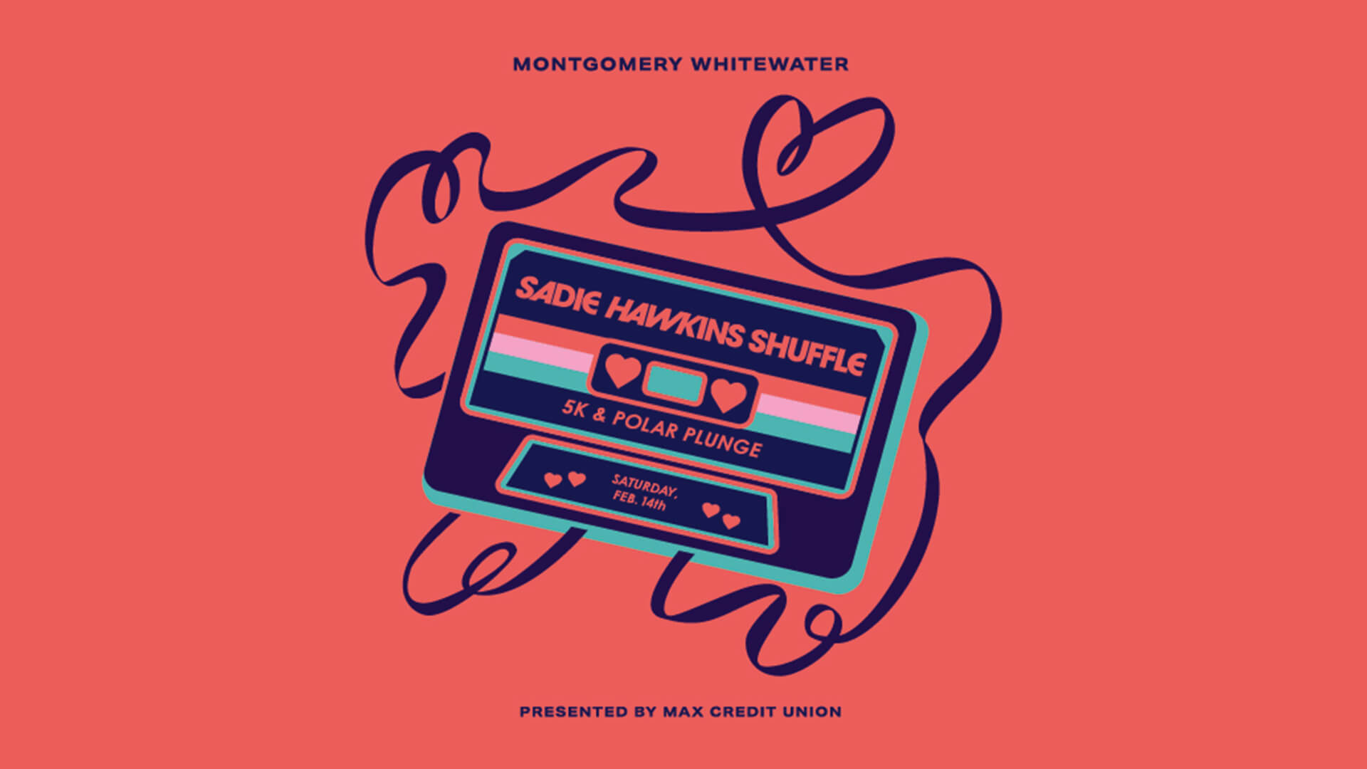 The Sadie Hawkins Shuffle 5K & Polar Plunge, at Montgomery Whitewater, in Montgomery, Alabama.